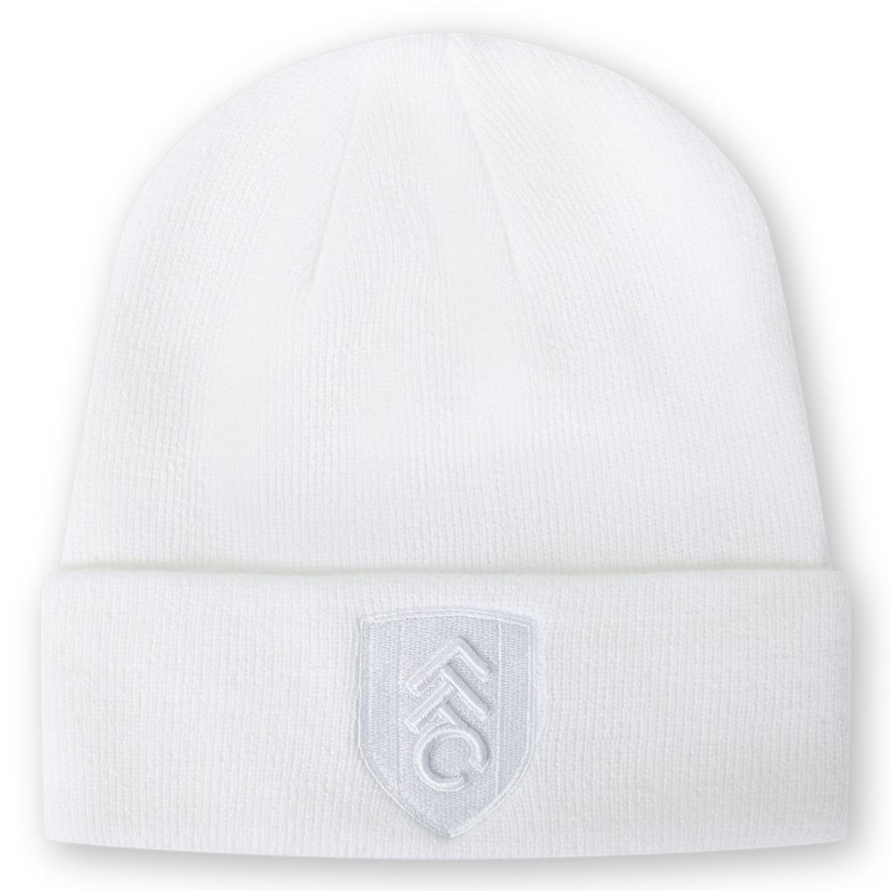 Fulham White Fine Knit Beanie