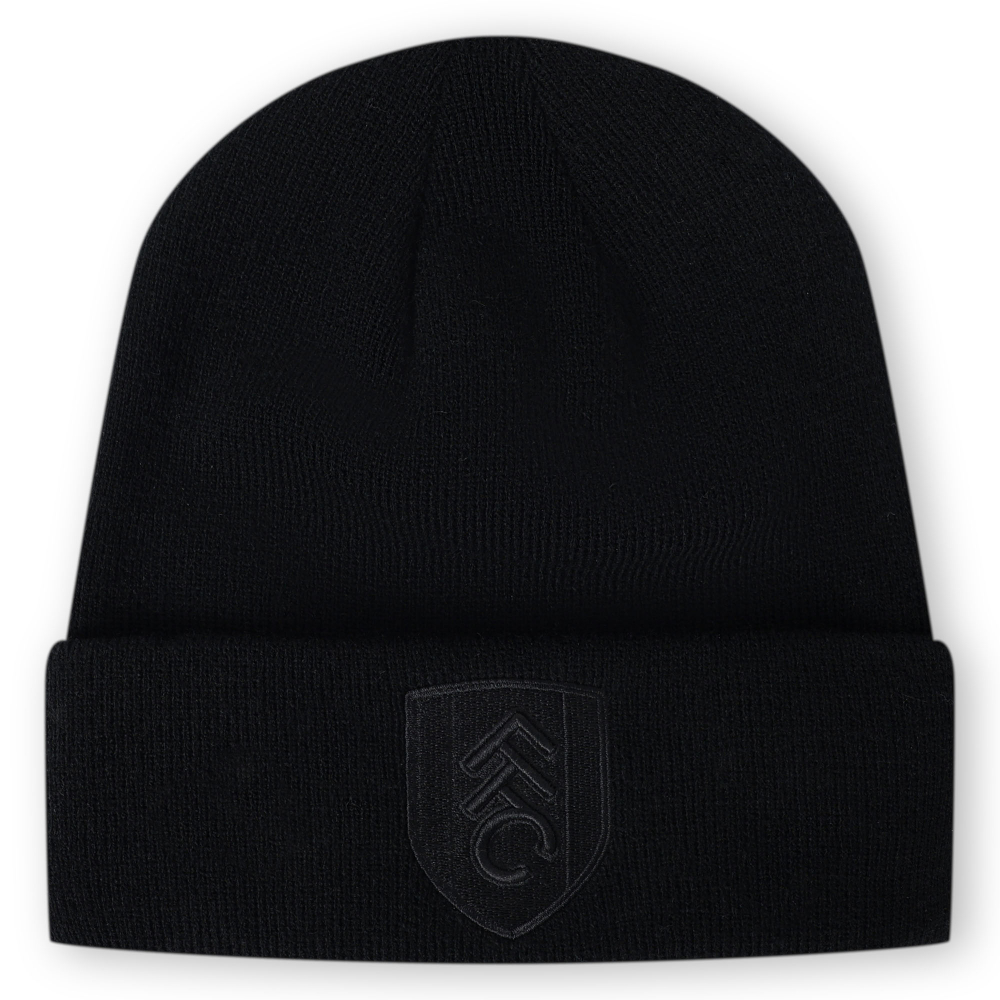 Fulham Black Fine Knit Beanie