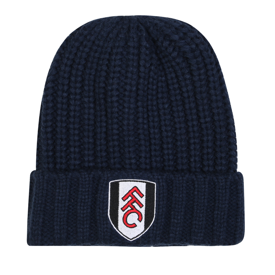 Fulham Navy Core Ribbed Beanie