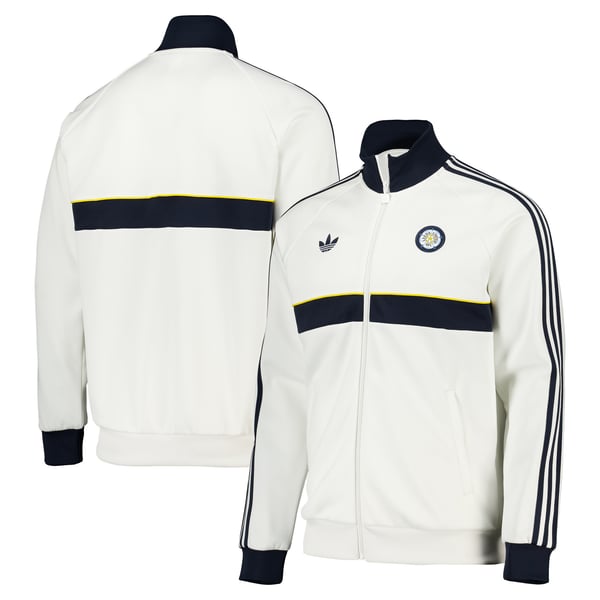 Leeds United adidas Originals Track Top - White