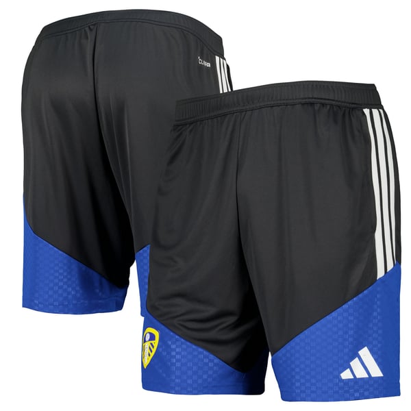 Leeds United adidas Training Shorts - Dark Grey