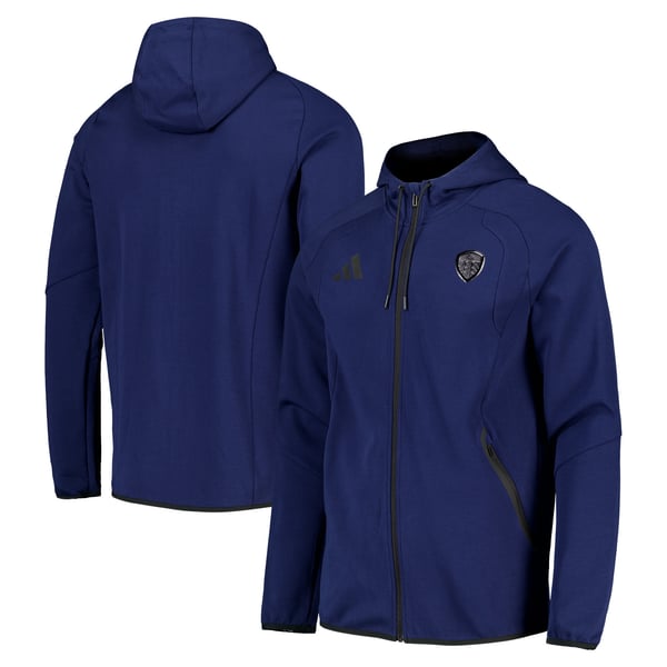 Худи Leeds United adidas Tiro Travel (тёмно-синий)