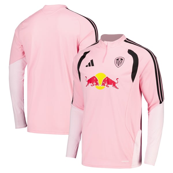 Leeds United adidas Training Top - Pink