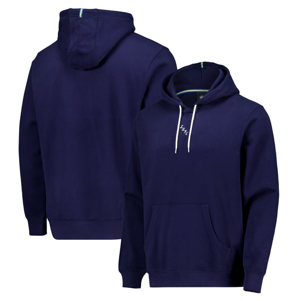 Leeds United Essentials Hoodie - Maritime Blue - Mens