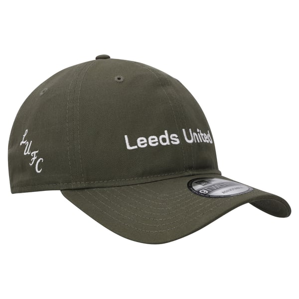 Кепка Leeds United New Era Wordmark 9TWENTY Olive (Unisex)