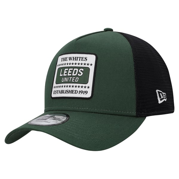 Leeds United New Era Patch Mesh Trucker - Green - Unisex