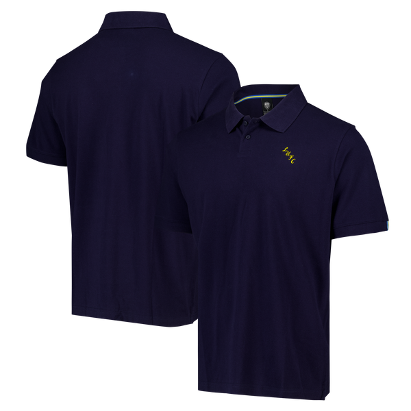 Футболка Leeds United Classics Polo Maritime Blue (Mens)