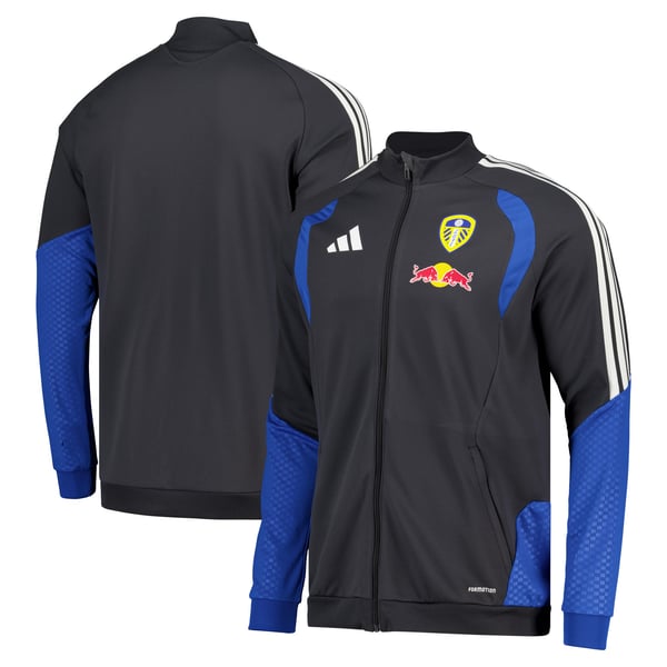 Leeds United adidas Training Track Jacket - Dark Grey