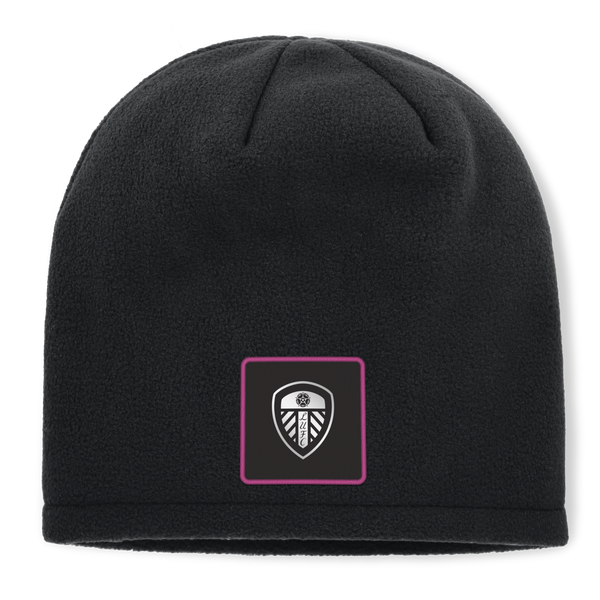 Leeds United Deck Micro Fleece Beanie - Black - Unisex