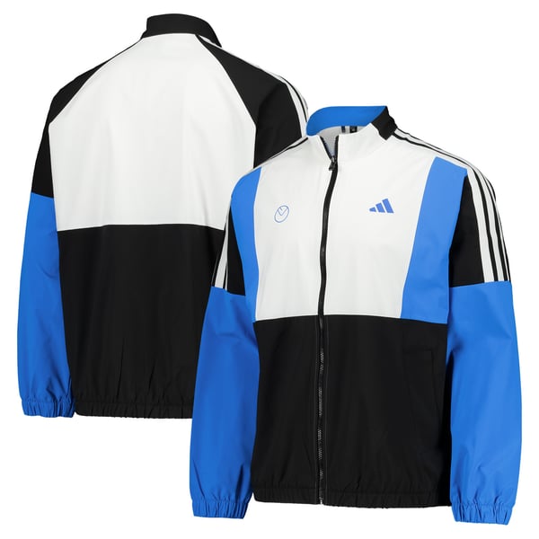 Leeds United adidas Golf Beyond The Course Twistweave Full-Zip Windbreaker - Multi