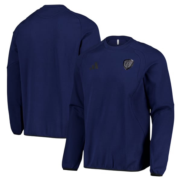 Свитшот Leeds United adidas Tiro Travel (тёмно-синий)