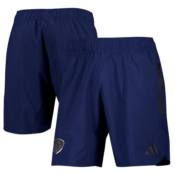 Шорты Leeds United adidas Tiro Travel (тёмно-синий)