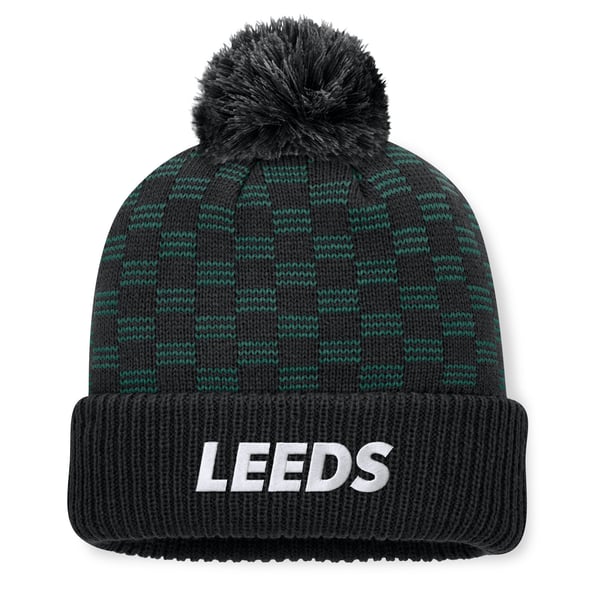 Шапка с помпоном Leeds United Relic Cuff Black (Unisex)