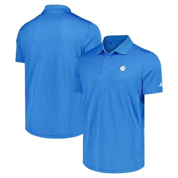 Футболка Leeds United adidas Golf Performance Polo (Bright Blue)