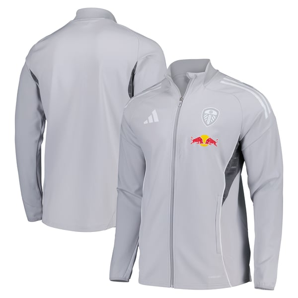 Leeds United adidas Training Track Jacket - Grey