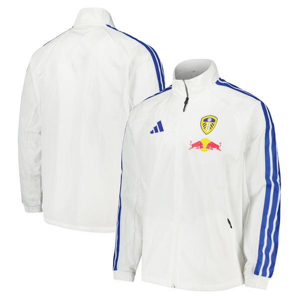 Leeds United adidas Anthem Jacket - White