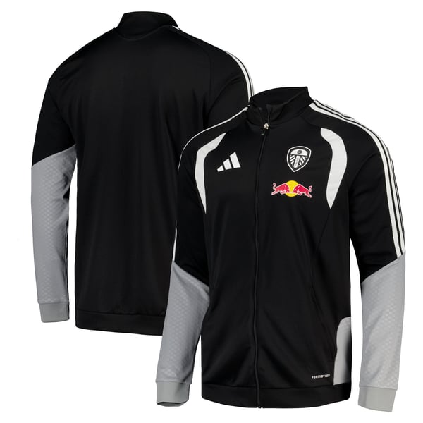 Leeds United adidas Training Track Jacket - Black
