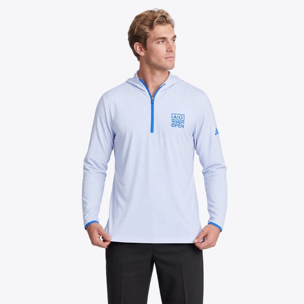 Куртка-анорак Leeds United adidas Golf Ultimate365 (голубой)