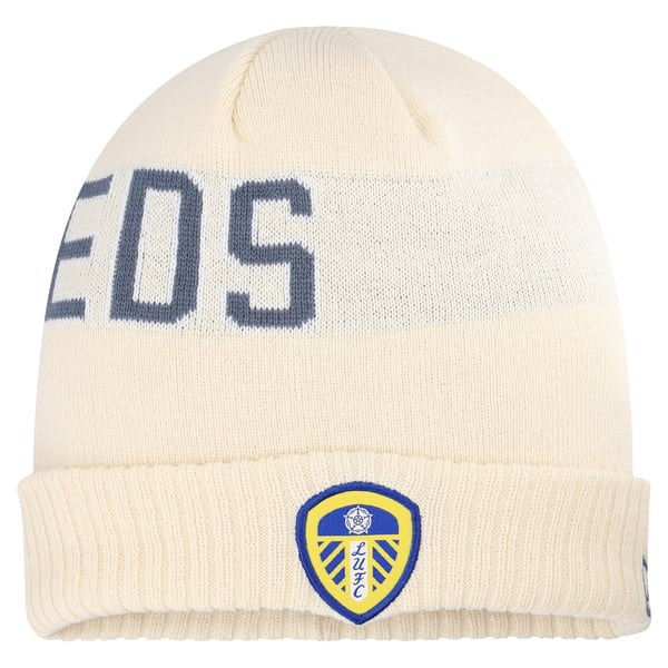 Шапка Leeds United New Era Wordmark Cuff Light Cream (Unisex)