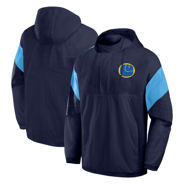 Leeds United 1/4 Zip Jacket - Maritime Blue - Mens