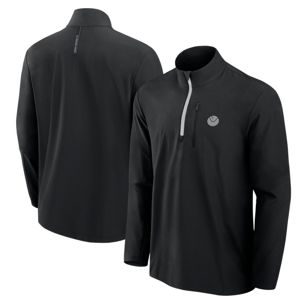 Футболка Leeds United Woven 1/4 Zip Black (Mens)
