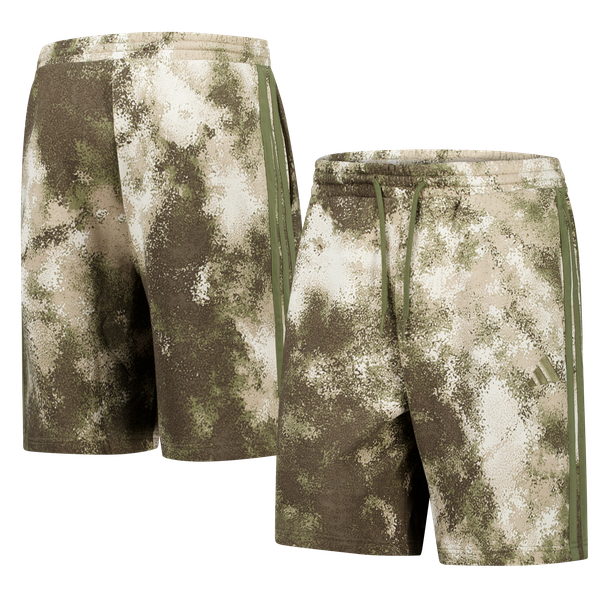 Leeds United adidas Futura Icons Shorts - Olive