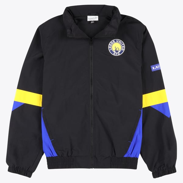 Олимпийка Leeds United x Mitchell & Ness Funnel Neck Black (Mens)