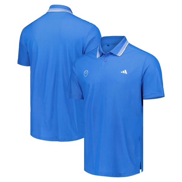 Футболка Leeds United adidas Golf Ultimate365 Tour Twistknit Pique Polo (синий)