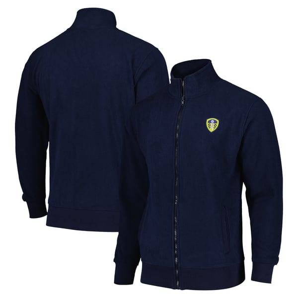 Leeds United Essentials Polar Fleece - Navy - Mens