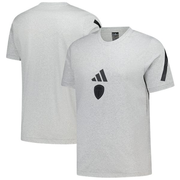 Leeds United adidas Z.N.E. T-Shirt - Grey