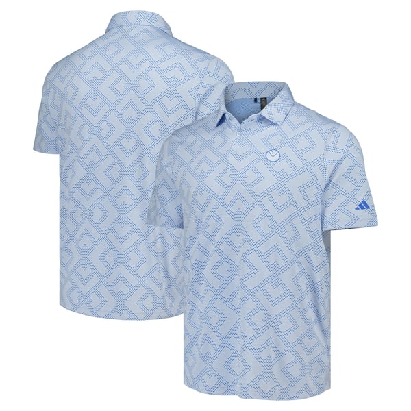 Футболка Leeds United adidas Golf Ultimate365 Jacquard Climacool Polo (голубой)