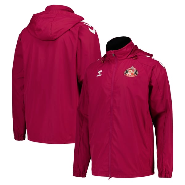 Sunderland Hummel Training All-Weather Jacket - Dark Red
