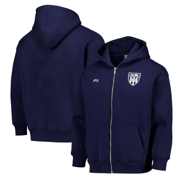 Худи Sunderland x Art of Deboss Zip Through Navy (Unisex)