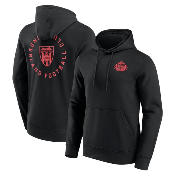 Sunderland Loop Graphic Hoodie - Black - Mens