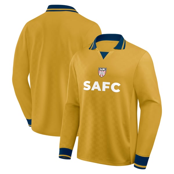 Sunderland Long Sleeve Jersey - Gold - Mens