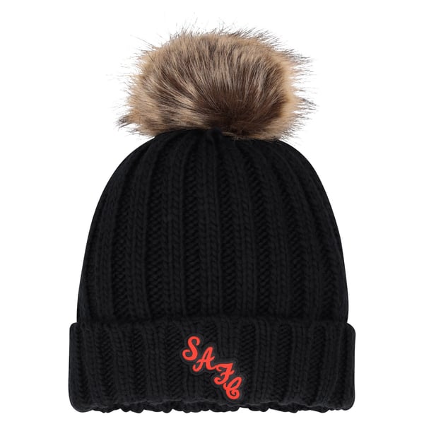 Шапка с помпоном Sunderland Knitted Faux Fur Black (Unisex)