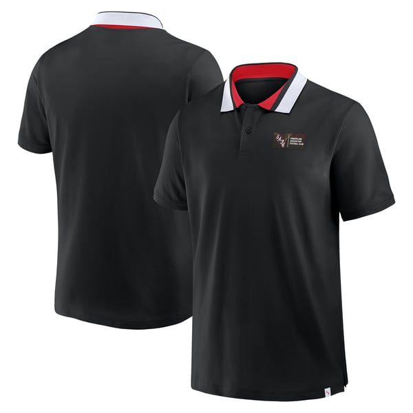 Sunderland Classic Tipped Polo Shirt - Black - Mens