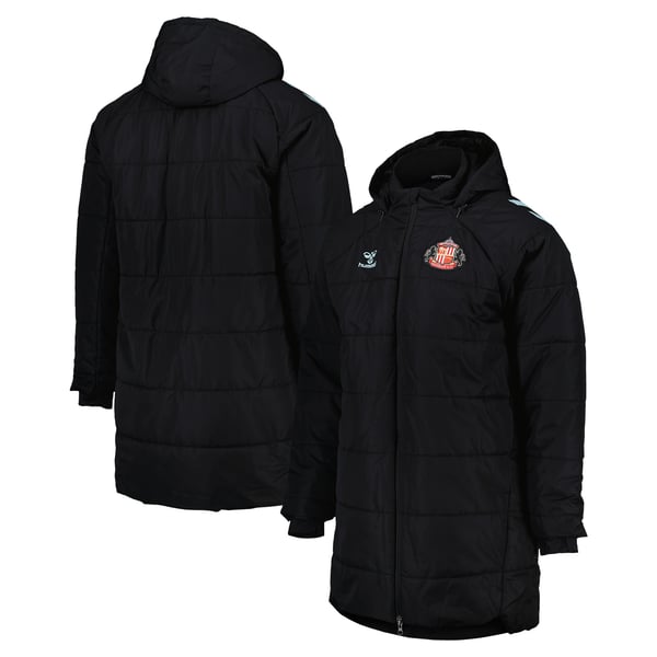Sunderland Hummel Training Bench Jacket - Black