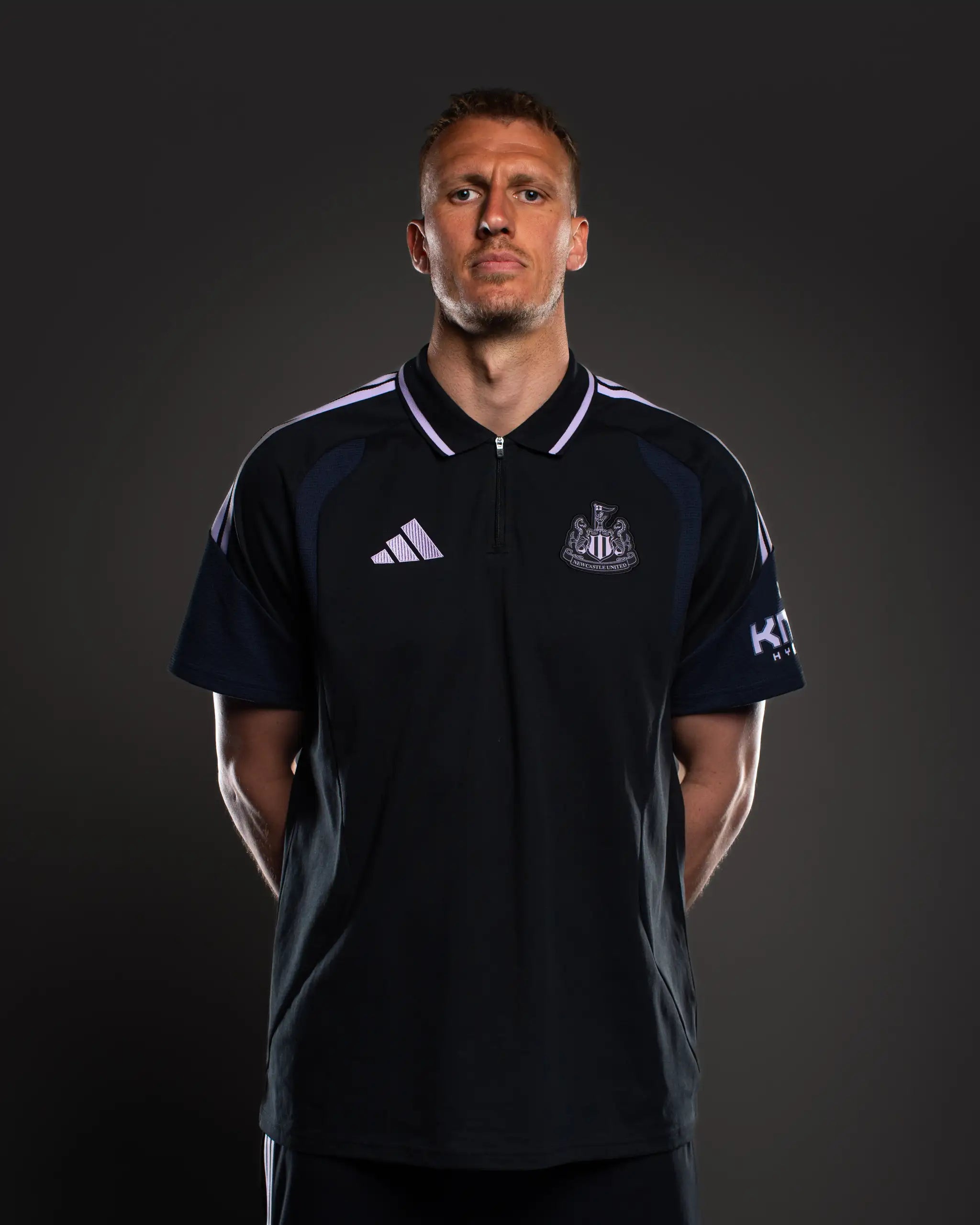Newcastle United adidas 26/27 Players Range Black Polo Shirt