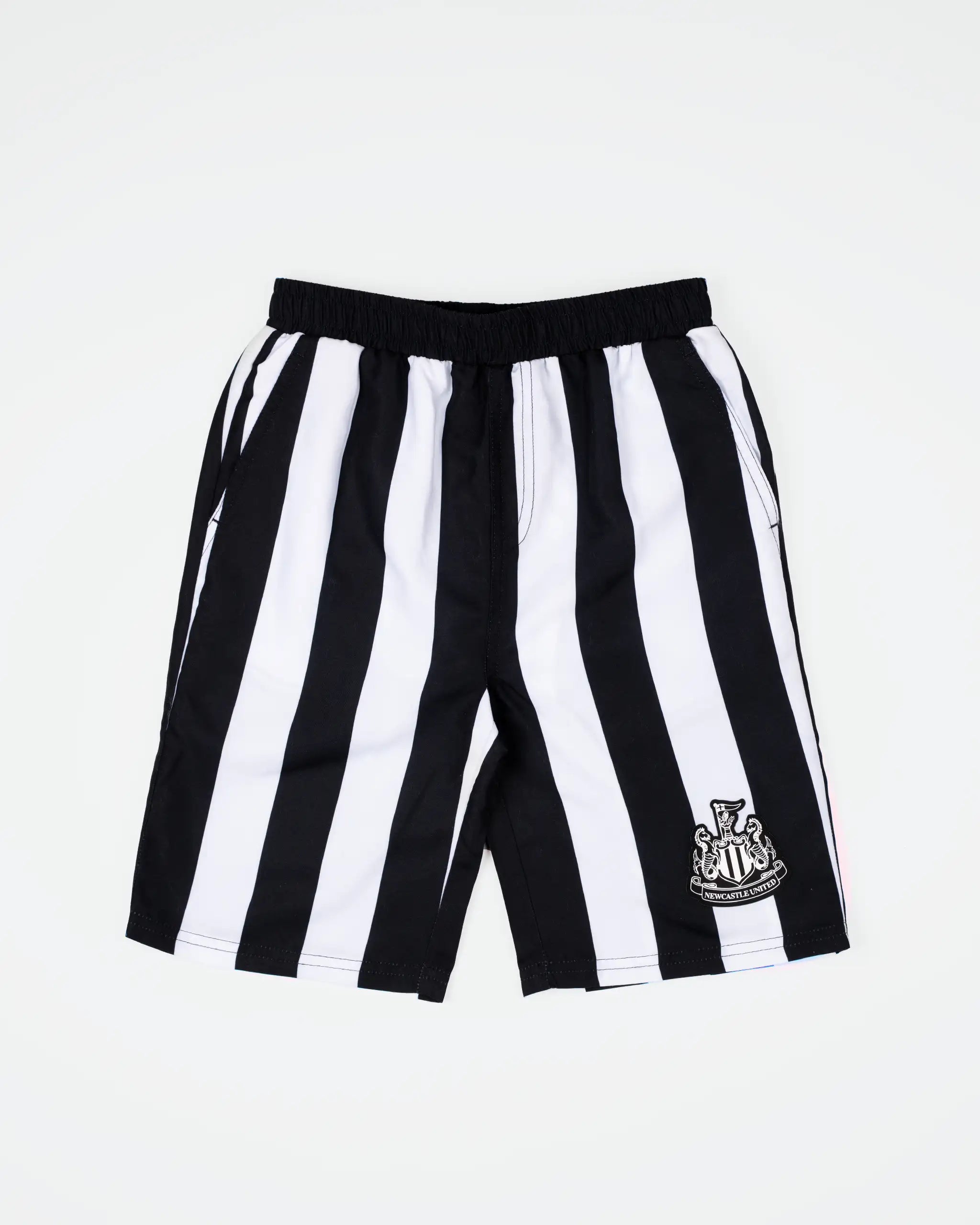 Мужские шорты Newcastle United Black & White Striped Swim