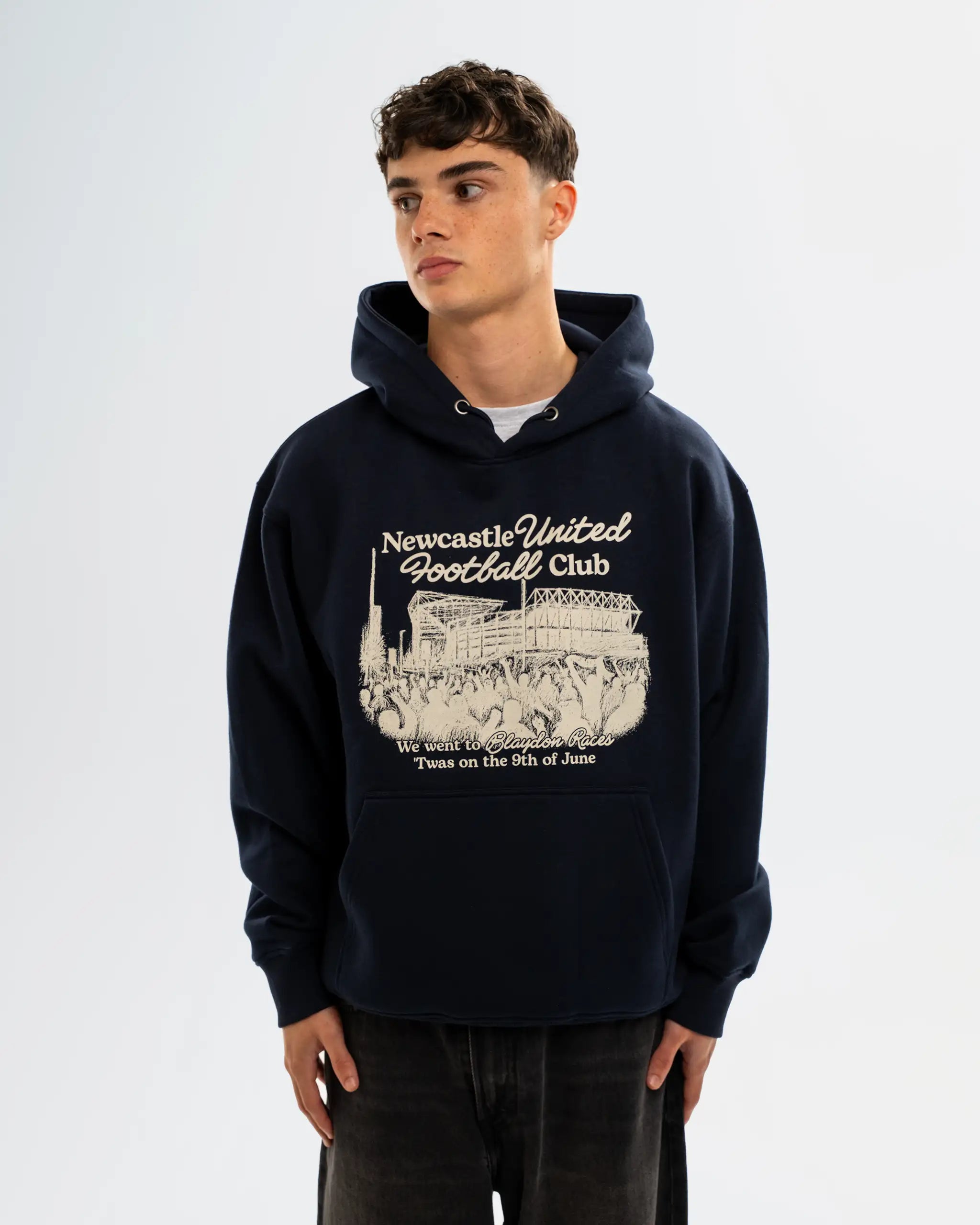 Newcastle United Men's Blaydon Races Navy Hoodie