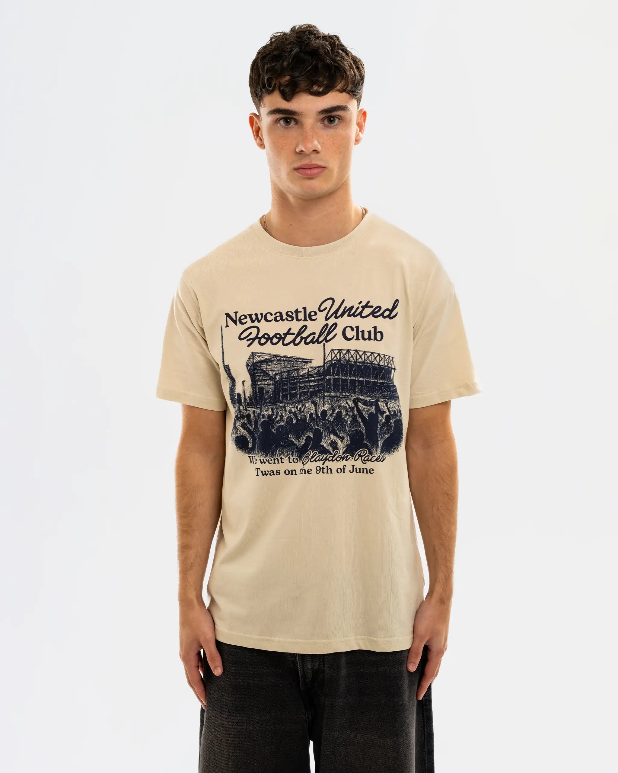 Newcastle United Men's Blaydon Races Sand T-Shirt