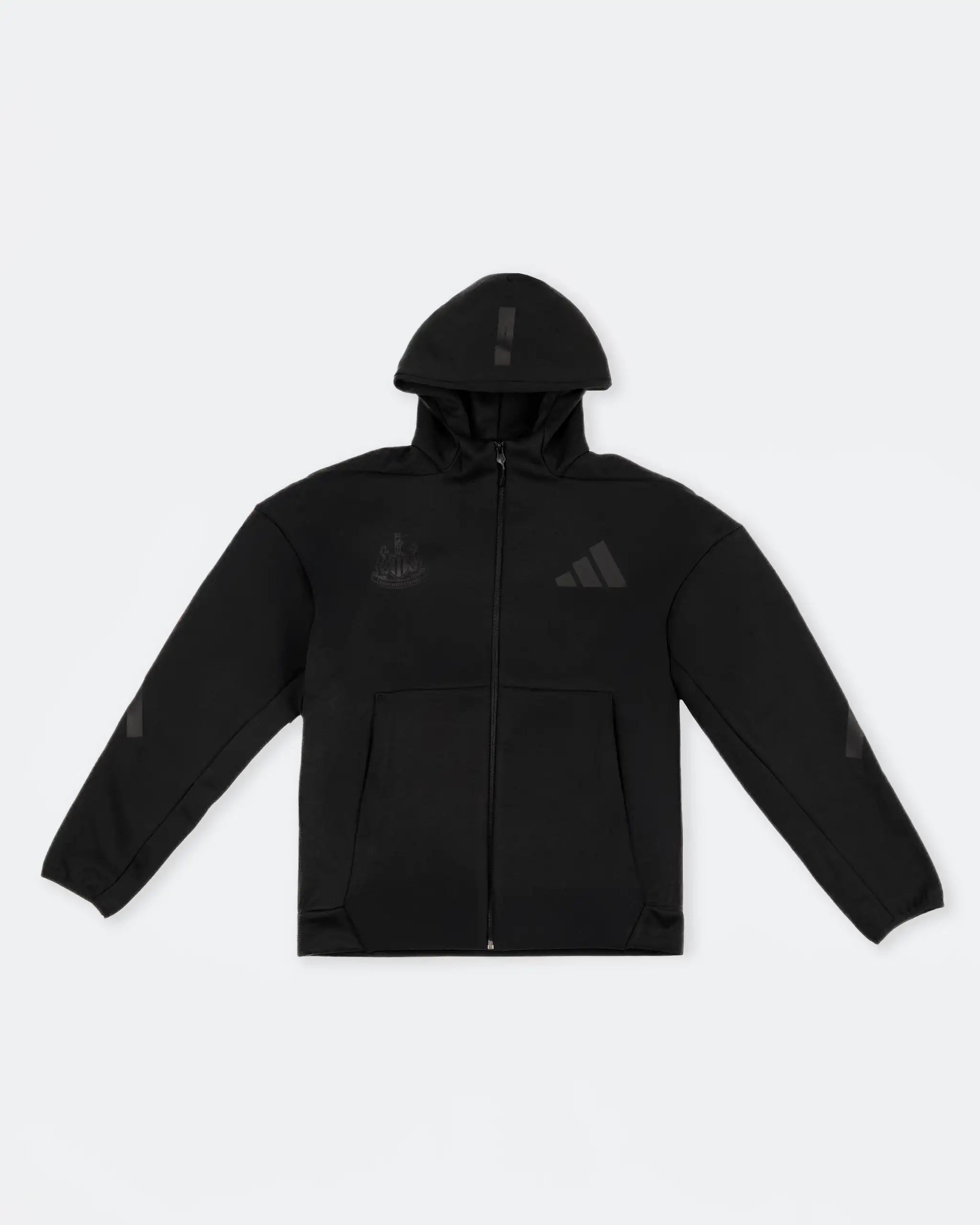 Newcastle United adidas Men's Z.N.E. Black Full Zip Hoodie