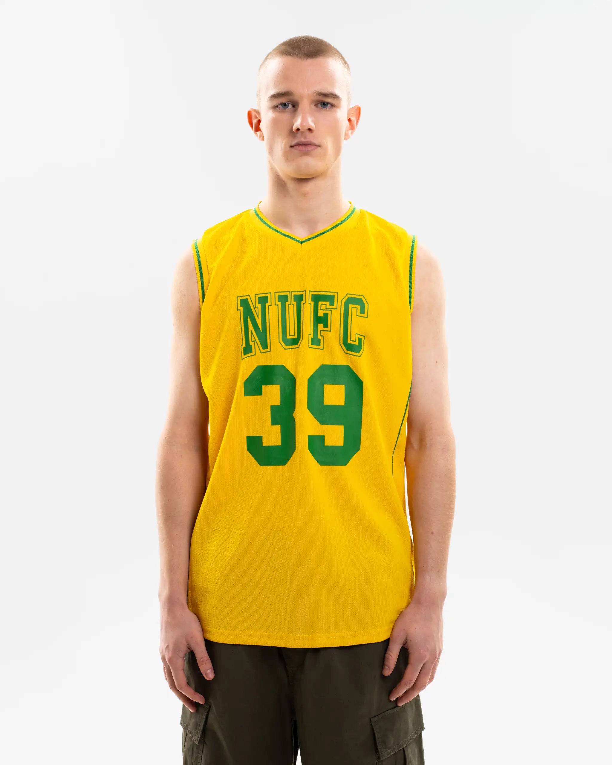 Newcastle United Men's Yellow Basketball Vest