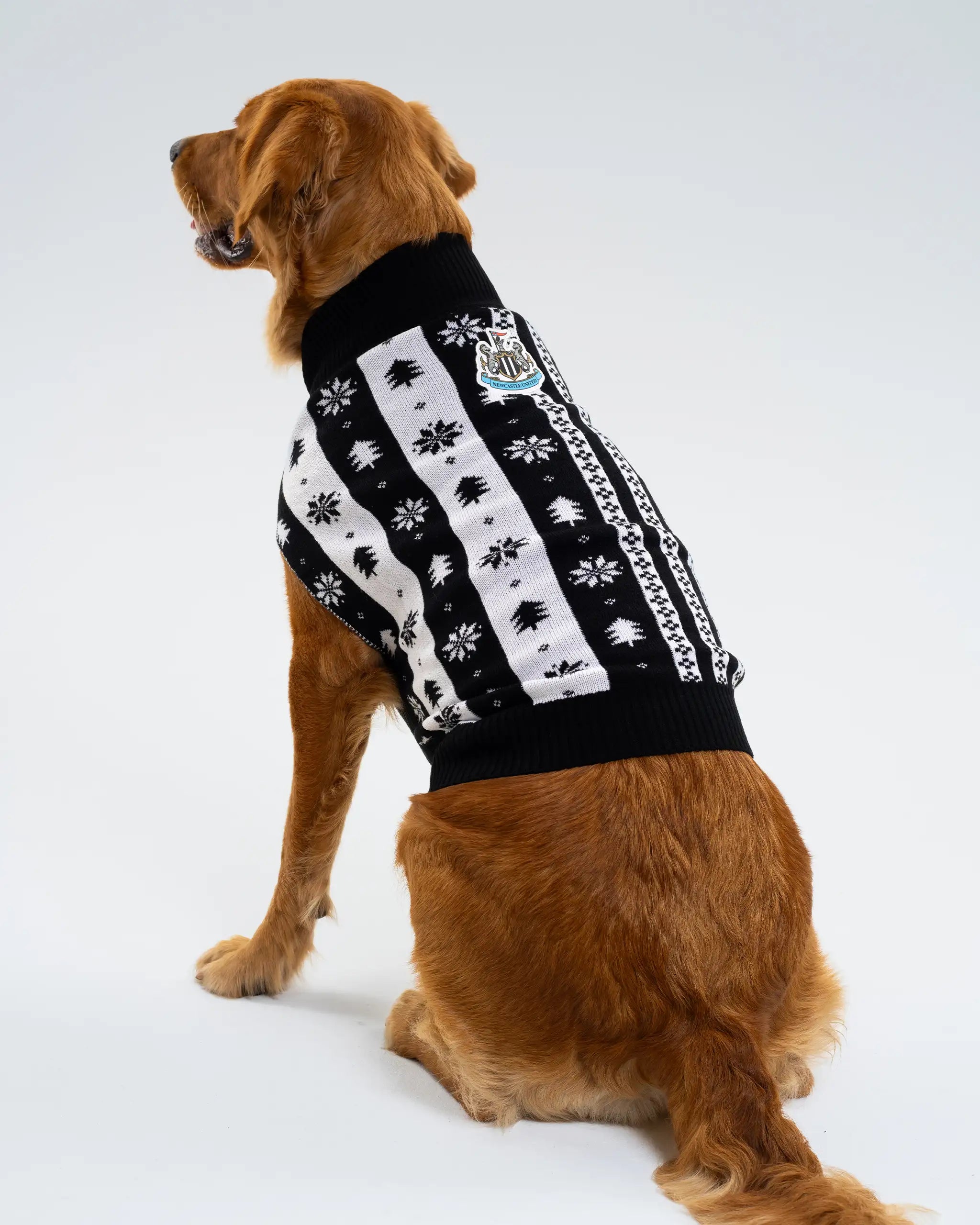 Свитер Newcastle United Dogs Striped Christmas