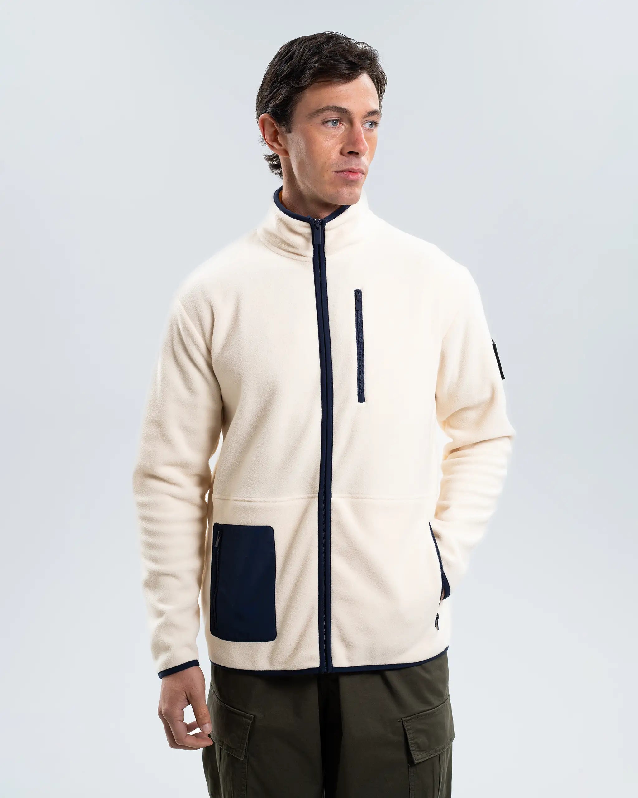 Куртка на молнии Newcastle United Cream Fleece