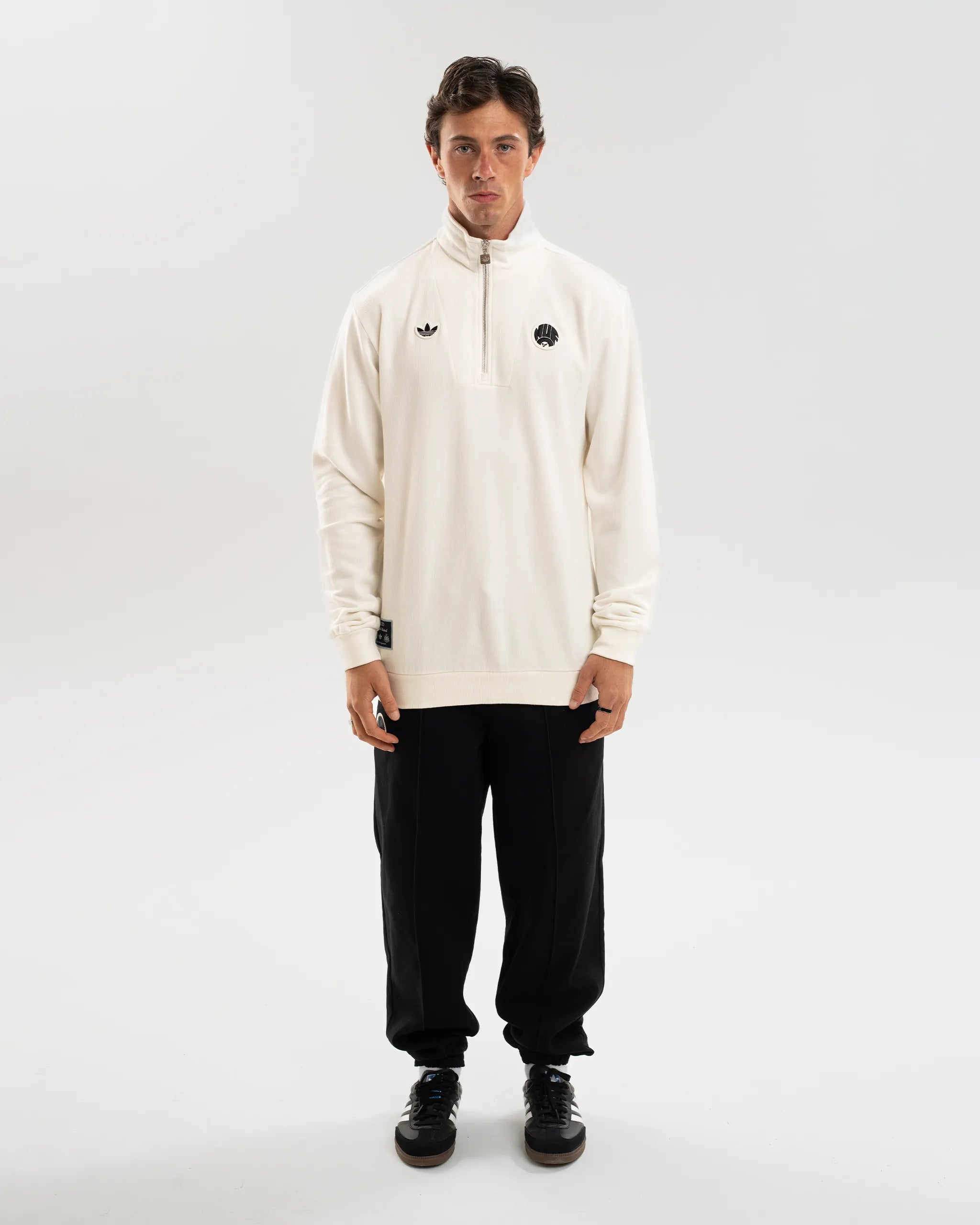 Свитер Newcastle United adidas 25/26 Terrace Icons Half Zip