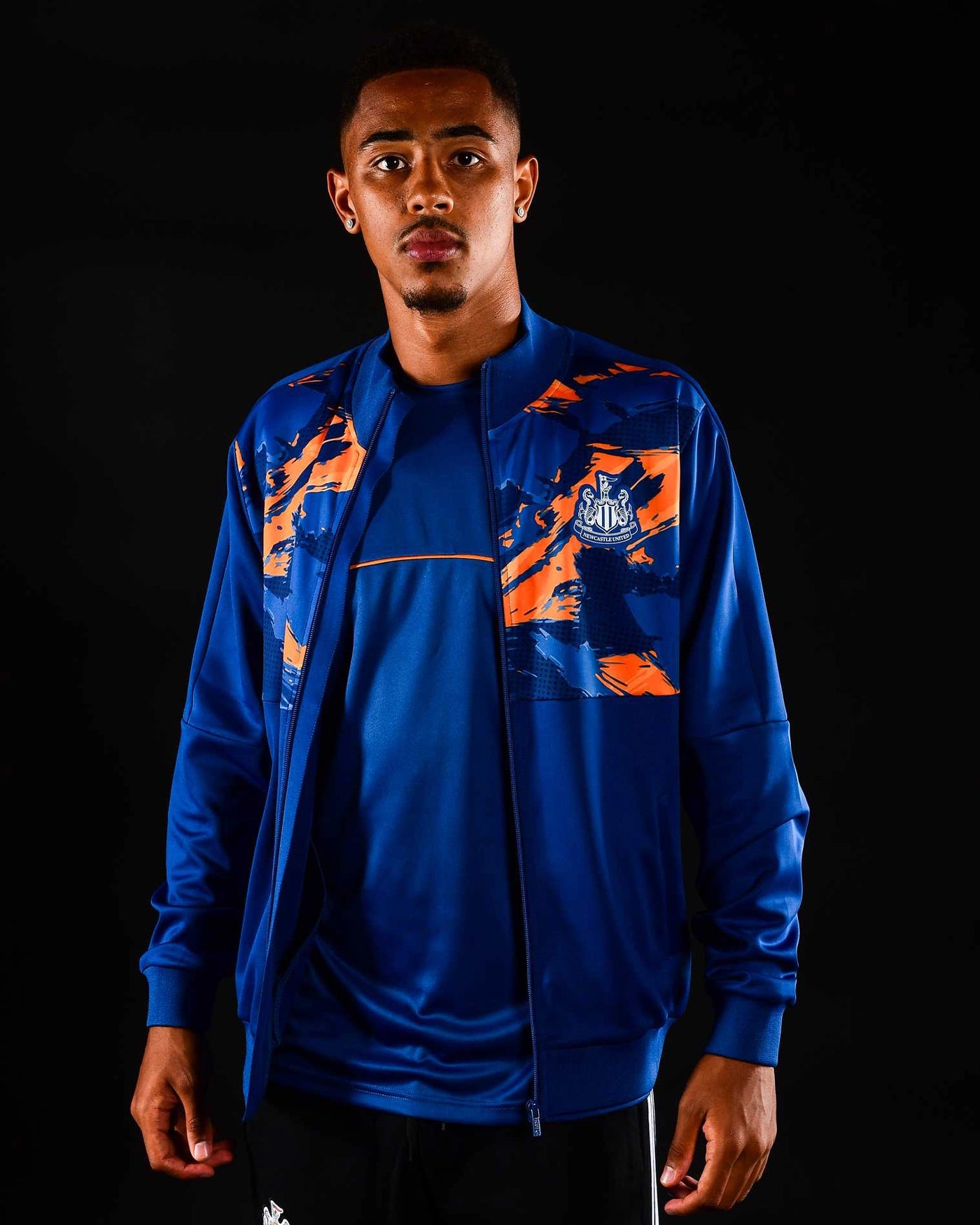 Мужская олимпийка Newcastle United Navy & Orange Camo