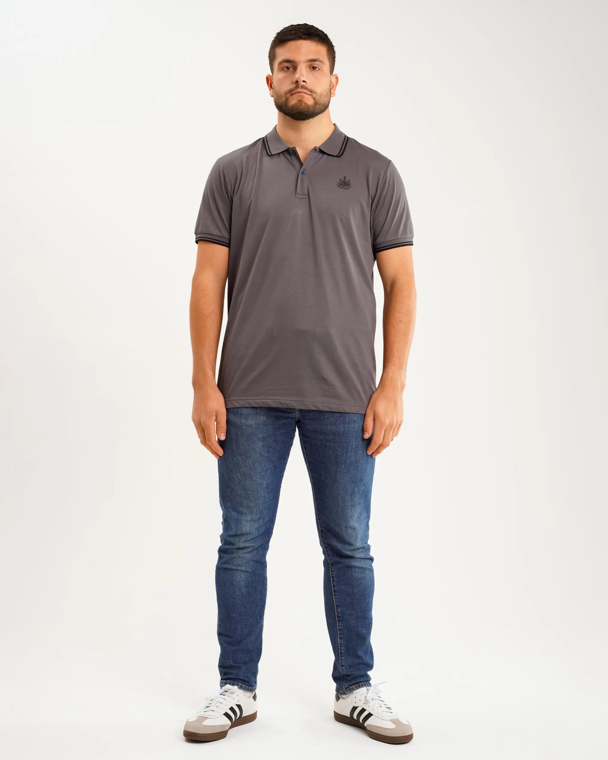 Мужская футболка Newcastle United Black Label Grey Polo