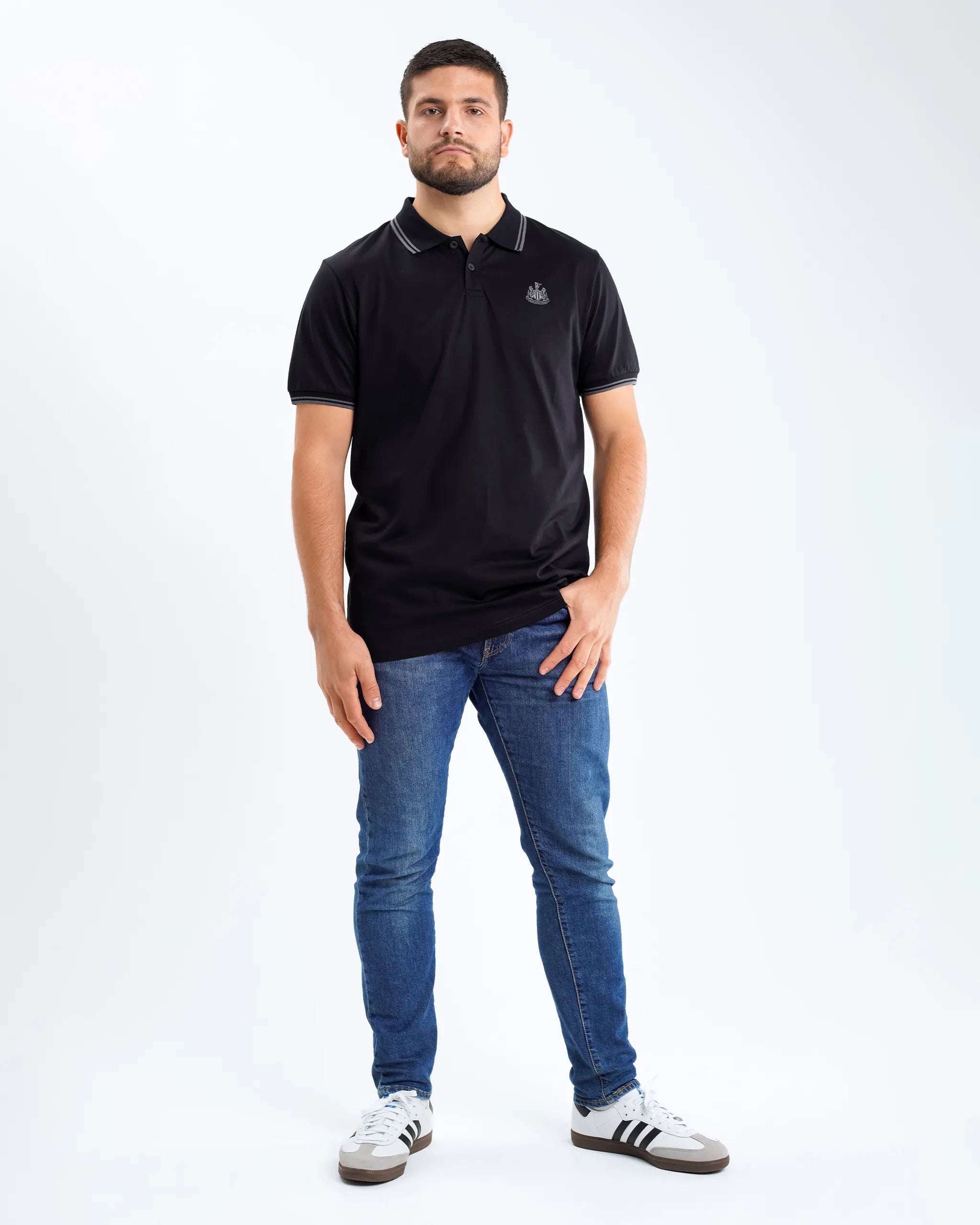 Мужская футболка Newcastle United Black Label Black Polo